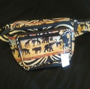 AlfaGear brand Safari print fanny pack, bum bag